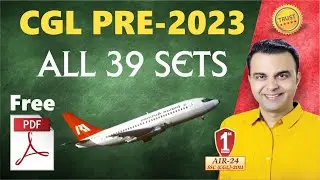 SSC CGL PRE 2023 MATHS ALL 39 Sets by RAJA SIR || SSC CGL PRE 2023 Previous Year Questions