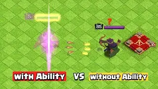 Heroes with Abilities VS No Abilities | Clash of Clans