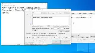 Auto Typer Direct Typing Demonstration