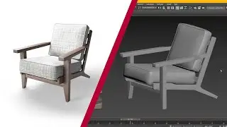 3ds max Chair modeling | time-lapse(4x)