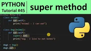 Python Tutorial #45 - super Method in Python Inheritance