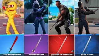 All One Handed Sword/Katana Pickaxes! Item Shop & Gameplay Showcase
