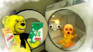 ПОСТИРАЛ ТРУСЫ с ГЛАЗАМИ ВМЕСТЕ с РЕБЕНКОМ в ЖЕЛТОМ 🩲 Baby in Yellow Обновление