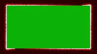 Red Neon Border Green Screen Overlay Motion Graphics 4K 30fps Copyright Free