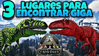 ONDE ENCONTRAR GIGANTOSAURUS E R- GIGANTOSAURUS EM ARK FJORDUR - 3 LUGAR PARA ENCONTRAR GIGA