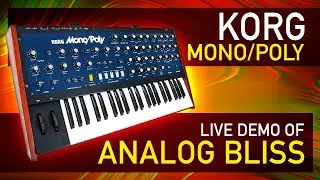 Vintage Synth Heaven: Live Demo of the Korg Mono/Poly Synthesizer