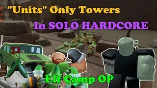 "Unit" Towers ONLY In SOLO HARDCORE || Tower Defense Simulator