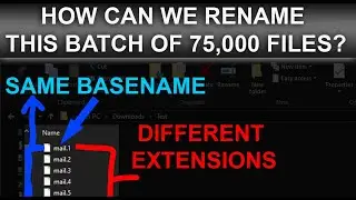 Batch Rename A Folder Full Of Files With Duplicate Filenames and Different Extensions?