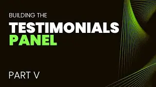 Building the Testimonials Panel V- (Tagalog) / How to build a website without coding - Part 2