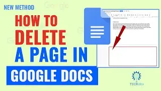 How to Delete a Page in Google Docs 2024 [New Method]