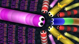 Slither.io General Snake and His Army Of Snakes Conquer Slitherio! | Epic Slitherio Gameplay