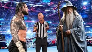 Full Match - Roman Reigns vs Gandalf | Iron Man Match | WWE 2K24 Jul 28, 2024