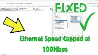 How to Fix Ethernet Speed Capped at 100Mbps On windows | Fix Ethernet speed up internet