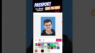 Change photo background & make passport size picture in one click #earnwithai #photobackgroudchang