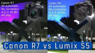 Panasonic Lumix S5 vs Canon EOS R7 - Low Light Test