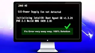 515- Power supply fan not detected || Fix 100%