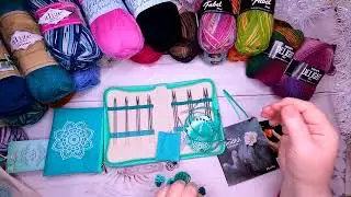 Спицы Mindful от Knit Pro c поворотным тросиком и аксессуары.