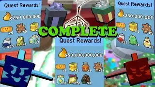 I completed Stick Bug's, Riley and Bucko Bee's Quests | Bee Swarm Simulator Beesmas