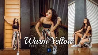 Warm Yellow Lightroom Preset Free |Lightroom Mobile Preset Free DNG | Lightroom Preset