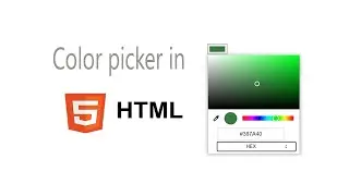 color picker in html & css | by web tutorial