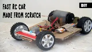 How to make a Simple RC Car with Steering | DIY Remote-controlled Vehicle