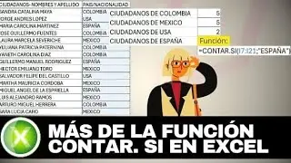 MAS DE LA FUNCION CONTAR.SI EN EXCEL.