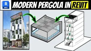 Modern Pergola in Revit Tutorial