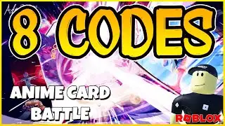 ✅8 NEW WORKING CODES for ⭐ANIME CARD BATTLE ⭐ Roblox 2024⭐  Codes for Roblox TV