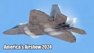 Experience the Thrill of America's Airshow 2024 with the F-22 Raptor Heritage Flight!