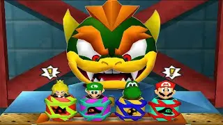 【マリオパーティ N64】ミニゲーム激闘！マリオVsピーチVsルイージVsヨッシー(最強CPU｢たつじん」)