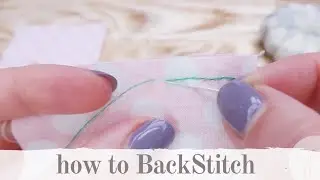 Backstitch - hand sewing lessons for beginners