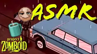 ASMR ☔ Peaceful Autumn Drive ☔ Project Zomboid [Quiet smooth radio jazz]