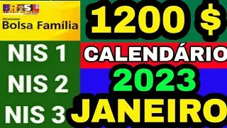 Calendário de pagamento BOLSA FAMÍLIA mês de JANEIRO 2023 auxílio brasil