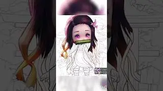 Demon Slayer Chibi Demon Nezuko Color Fan