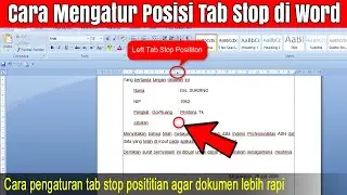 Cara Membuat dan Mengatur Tab Stop Position di Microsoft Word