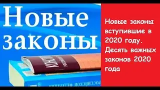Новые законы вступившие в 2020 году. Какие законы новые вышли в 2020 году