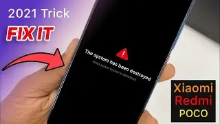 Xiaomi/Redmi/POCO F1 Phone The System has been destroyed problem fix by.UnlockTool2021 