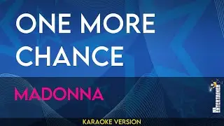 One More Chance - Madonna (KARAOKE)