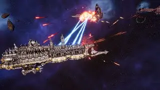 Imperial Navy vs Chaos - Skalgrim Mod - 4K Quality - Battlefleet Gothic Armada 2