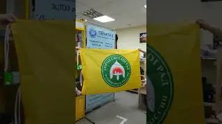 Флаг с логотипом на заказ. Флаг болельщика.