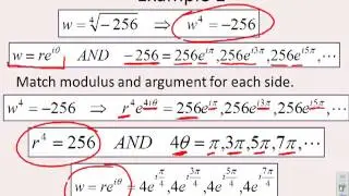 Complex numbers 8 - using De Moivre for root computations