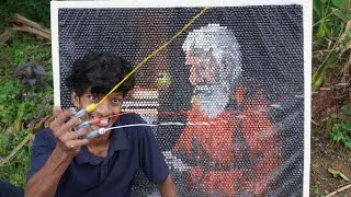 Bubble wrap art | ബബ്ലിൽ ഇൻജക്ഷൻ ചെയ്തപ്പോൾ | Painting with syringes