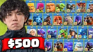 Attack using EVERY Troop, $500 Challenge!