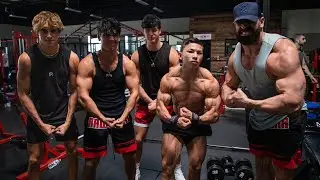 TEACHING THE BOYS HOW TO TRAIN ARMS W/ TRISTYN LEE FT. BRYCE HALL, JOSH RICHARDS, AND BLAKE GRAY