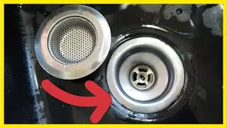 HOW TO CLEAN KITCHEN SINK STRAINER \ remove rust, stains, mold from kitchen sink the Easy WAY