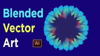 Floral Art || Blanded Floral Art Design in Adobe Illustrator CC || Illustrator Tutorial