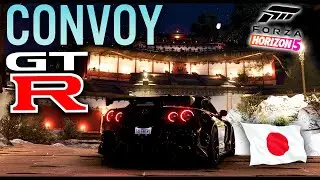 FH5 - CONVOY DE TODOS LOS NISSAN SKYLINE GTR | Mapa templo Japones