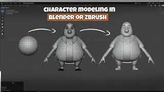 character modeling fast in blender or zbrush / Blender for begginner