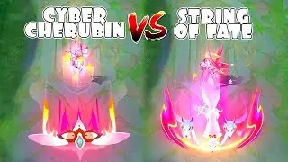 Angela String of Fate VS Cyber Cherubin Skin Comparison