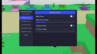 Infinite Rarities | Auto Farm GUI Script